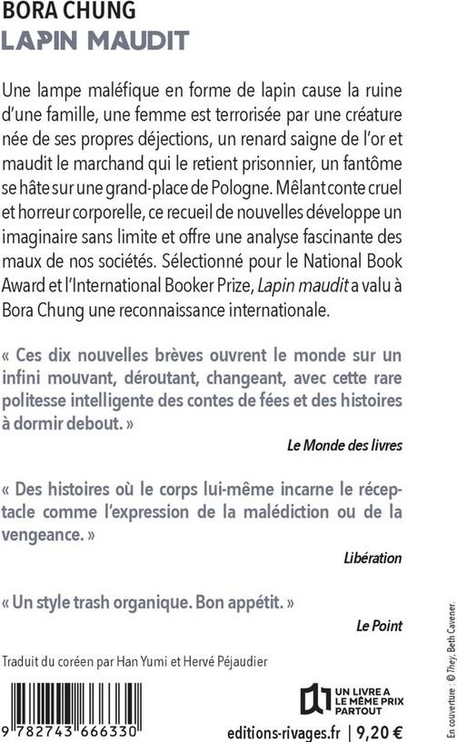 Quatrième de couverture de « LAPIN MAUDIT »