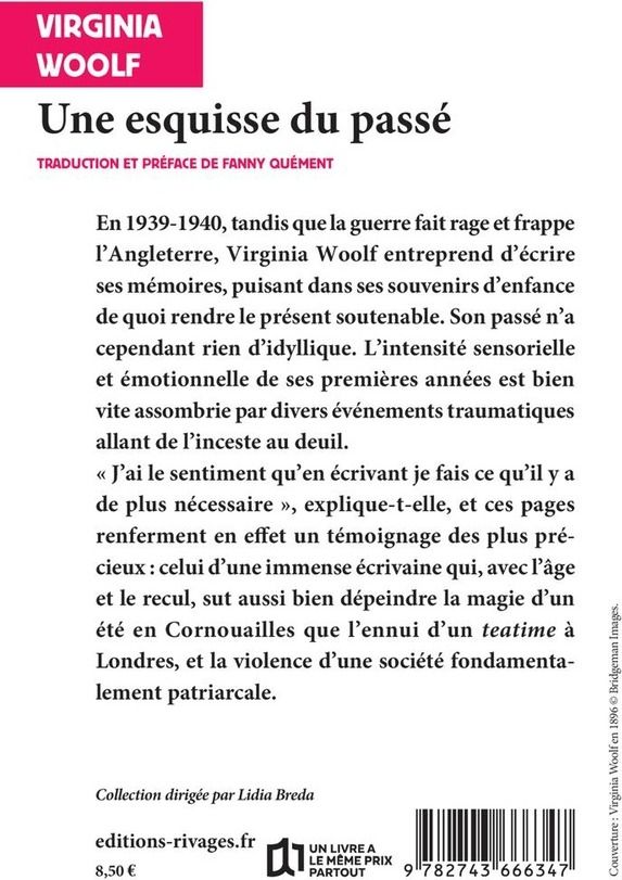 Quatrième de couverture de « Une esquisse du passé »