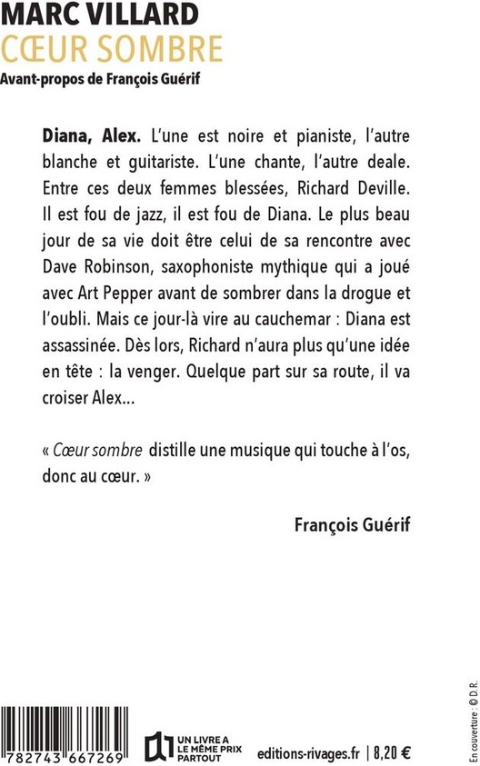 Quatrième de couverture de « Coeur sombre »