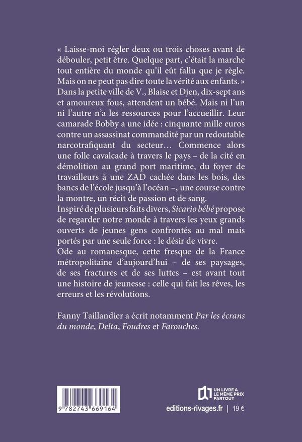 Quatrième de couverture de « Sicario bébé »