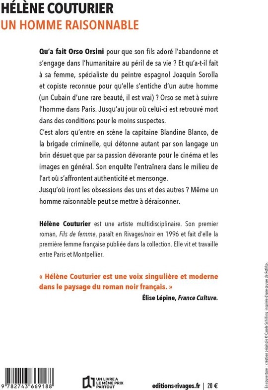 Quatrième de couverture de « Un homme raisonnable »