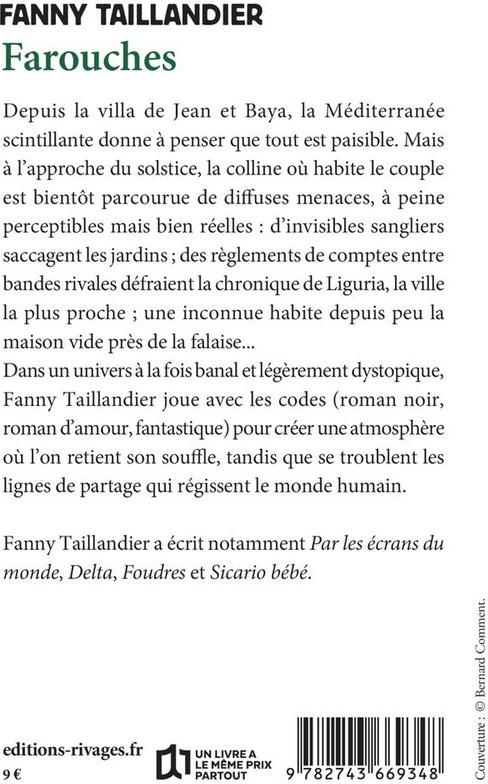 Quatrième de couverture de « Farouches »