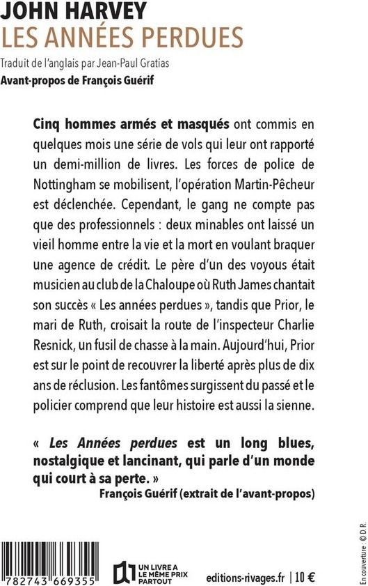 Quatrième de couverture de « Les années perdues »
