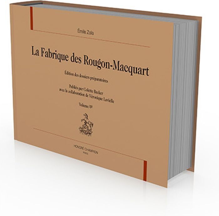 Couverture du livre « LA FABRIQUE DES ROUGON-MACQUART VOL. III : UNE PAGE D AMOUR, NANA, POT BOUILLE. » de Emile Zola, librairie Les Contes Infusés à Corte
