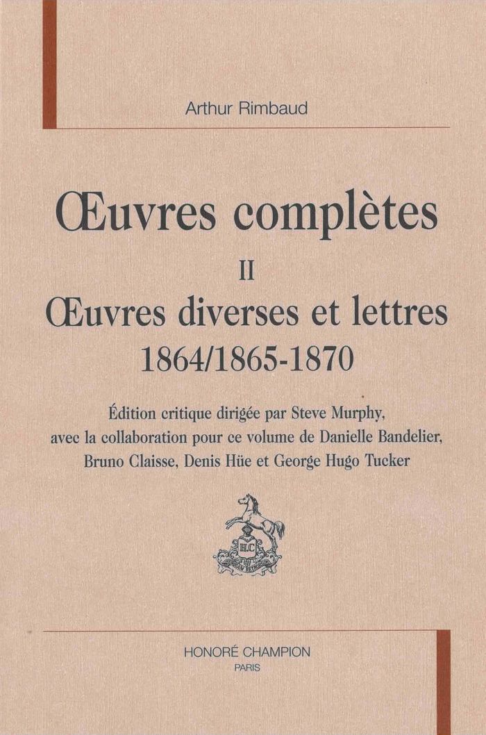 Couverture du livre « OEUVRES DIVERSES ET LETTRES, 1864/1865-1870 » de Arthur Rimbaud, librairie Les Contes Infusés à Corte