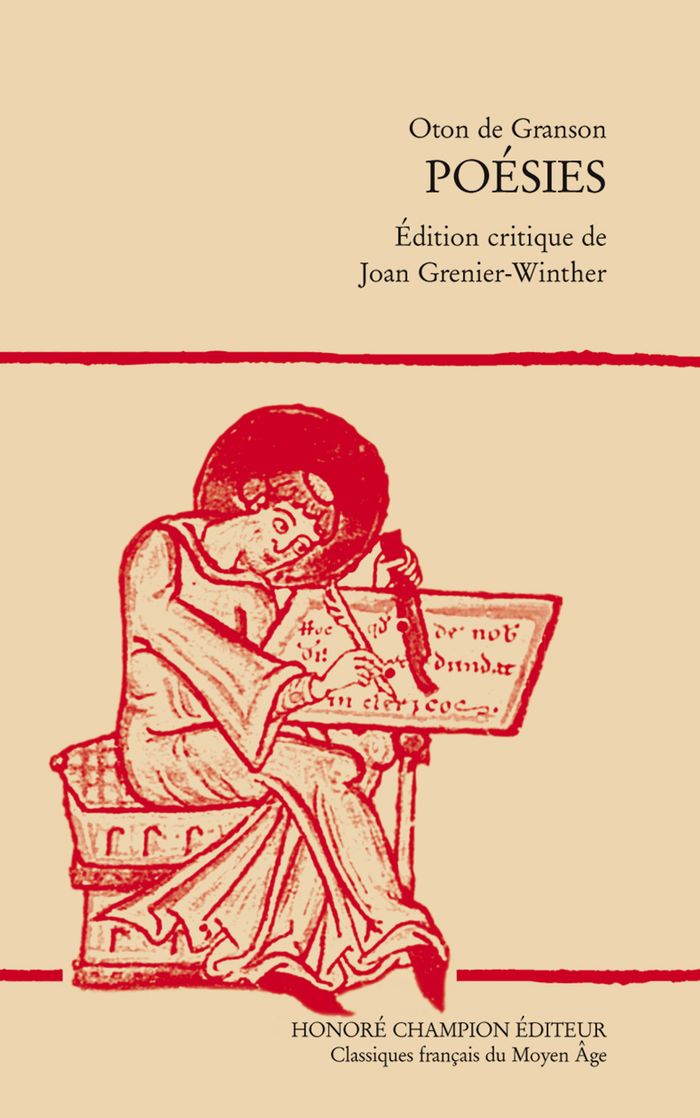 Couverture du livre « POESIES » de Grandson Othon De, librairie Les Contes Infusés à Corte
