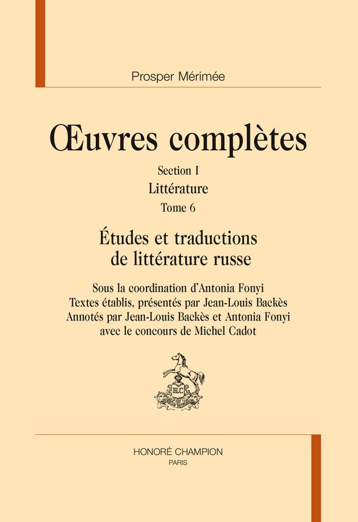Couverture du livre « Littérature » de Prosper Mérimée, librairie Les Contes Infusés à Corte