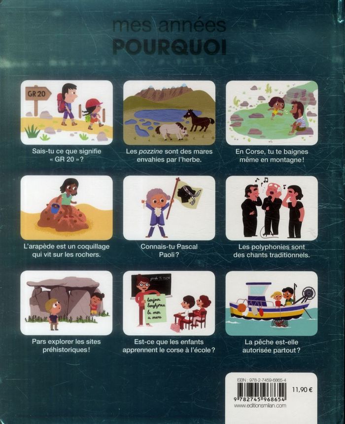 Quatrième de couverture de « LA CORSE »
