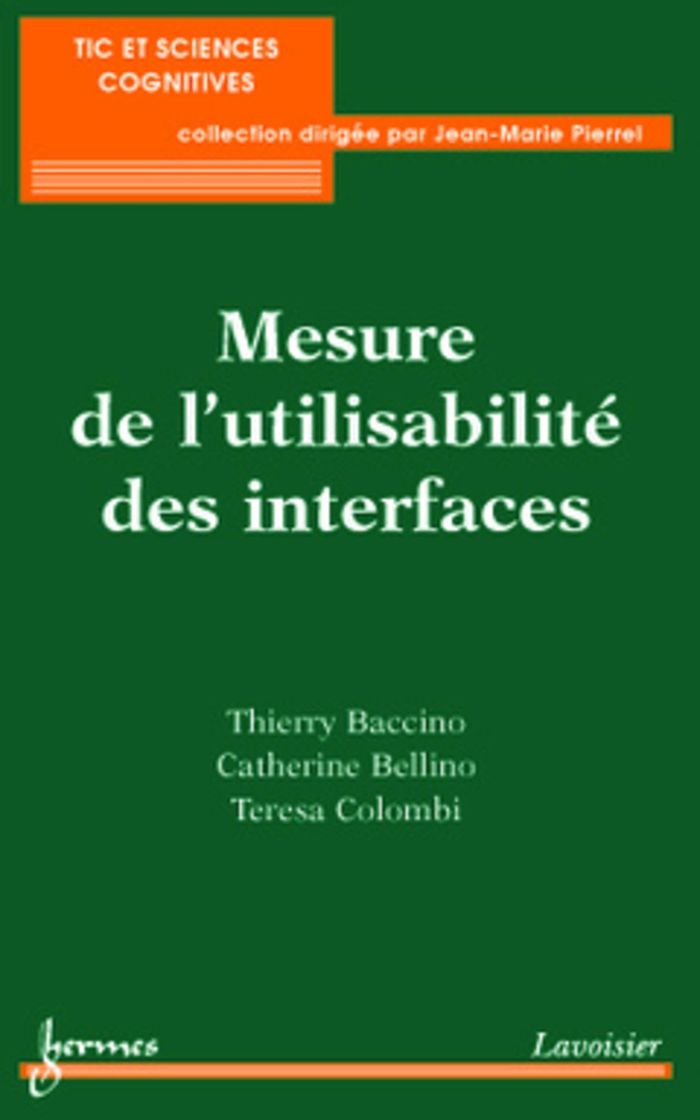 Couverture du livre « MESURE DE L'UTILISABILITE DES INTERFACES » de Colombi/bellino, librairie Les Contes Infusés à Corte
