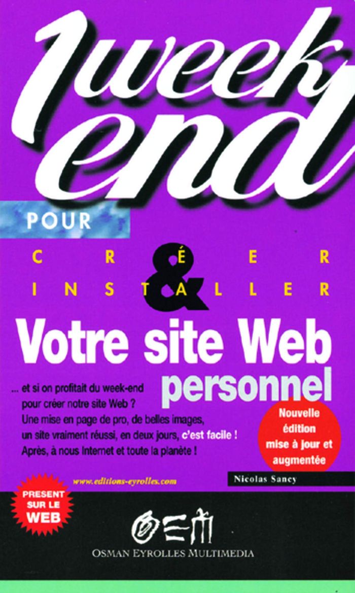 Couverture du livre « VOTRE SITE WEB PERSO(1 WE) » de Sancy, librairie Les Contes Infusés à Corte