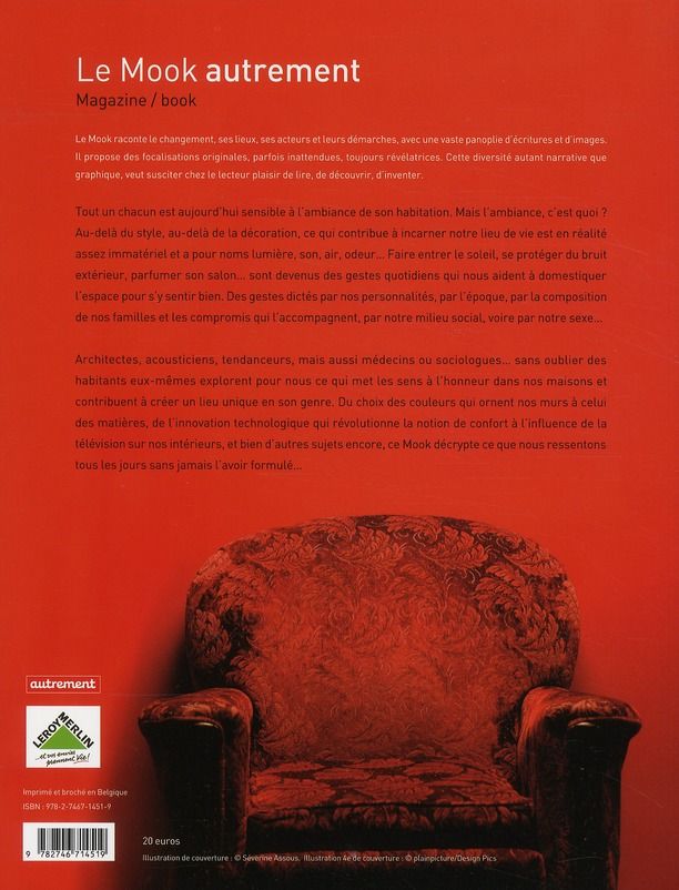 Quatrième de couverture de « AMBIANCES CHEZ SOI - L'AIR, LE SON, LA LUMIERE - ILLUSTRATIONS, COULEUR »