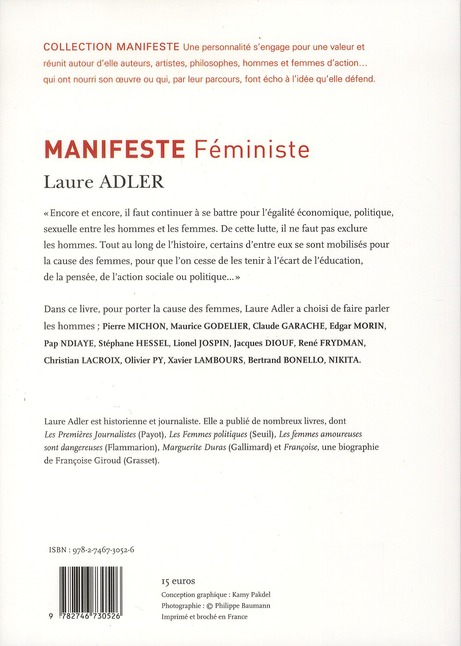 Quatrième de couverture de « Manifeste féministe »