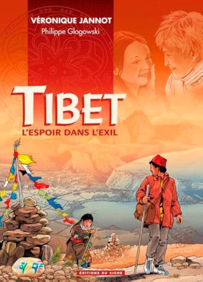 Couverture du livre « TIBET, L'ESPOIR DANS L'EXIL », librairie Les Contes Infusés à Corte