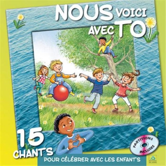 Couverture du livre « NOUS VOICI AVEC TOI, LIVRE CD », librairie Les Contes Infusés à Corte
