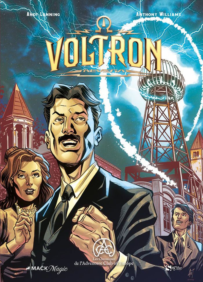 Couverture du livre « Voltron Nevera : les chroniques de l'Adventure Club of Europe », librairie Les Contes Infusés à Corte