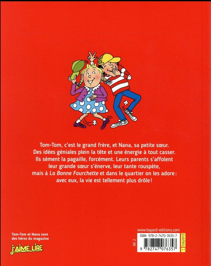 Quatrième de couverture de « TOM-TOM ET NANA, TOME 02 - TOM-TOM ET SES IDEES EXPLOSIVES »
