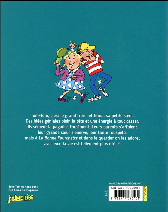 Quatrième de couverture de « TOM-TOM ET NANA, TOME 07 - DROLE DE CIRQUE ! »