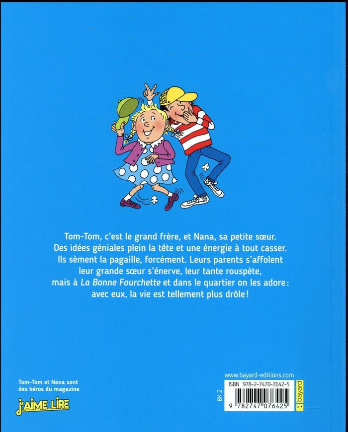 Quatrième de couverture de « TOM-TOM ET NANA, TOME 09 - LES FOUS DU MERCREDI »