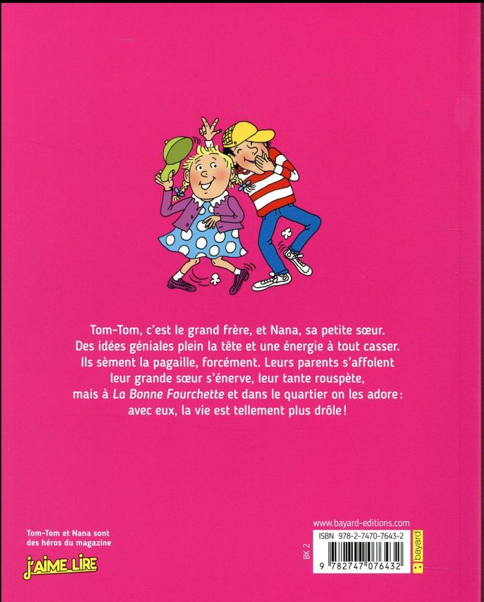 Quatrième de couverture de « TOM-TOM ET NANA, TOME 10 - LES PREMIERS DE LA CASSE »
