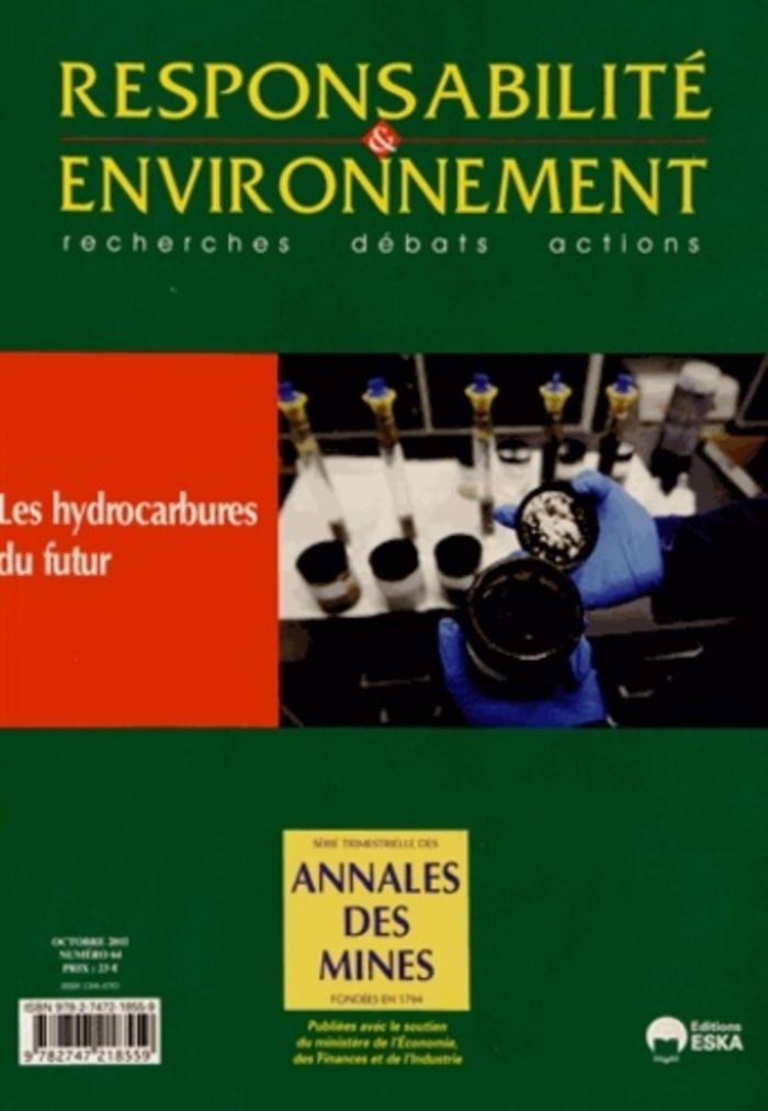 Couverture du livre « RESPONSABILITE ET ENVIRONNEMENT N 64 » de Eska Editions, librairie Les Contes Infusés à Corte