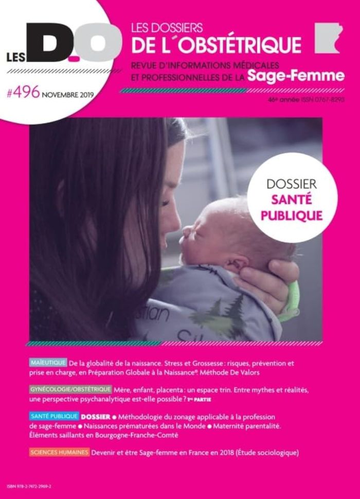 Couverture du livre « DOSSIER-SANTE PUBLIQUE-DO 496-NOVEMBRE 2019 - LES DOSSIERS DE L'OBSTETRIQUE 496 NOVEMBRE 2019 » de Eska Editions, librairie Les Contes Infusés à Corte