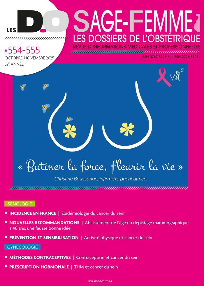 Couverture du livre « BUTINER LA FORCE, FLEURIR LA VIE - LES D.O SAGE-FEMME N 554-555 OCTOBRE-NOVEMBRE 2025 », librairie Les Contes Infusés à Corte