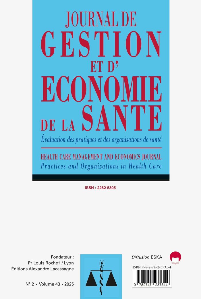 Couverture du livre « EVALUATION DES PRATIQUES ET DES ORGANISATIONS DE SANTE - JOURNAL DE GESTION ET D'ECONOMIE DE LA SANT » de Colin/matillon, librairie Les Contes Infusés à Corte