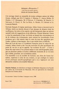 Quatrième de couverture de « FORMES DE L'ECRITURE AUTOBIOGRAPHIQUE DANS L'OEUVRE DE JULIEN GREEN »