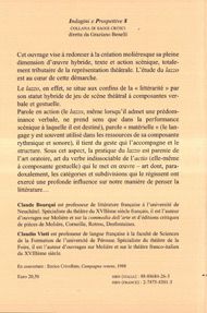 Quatrième de couverture de « MOLIERE A L'ECOLE ITALIENNE »