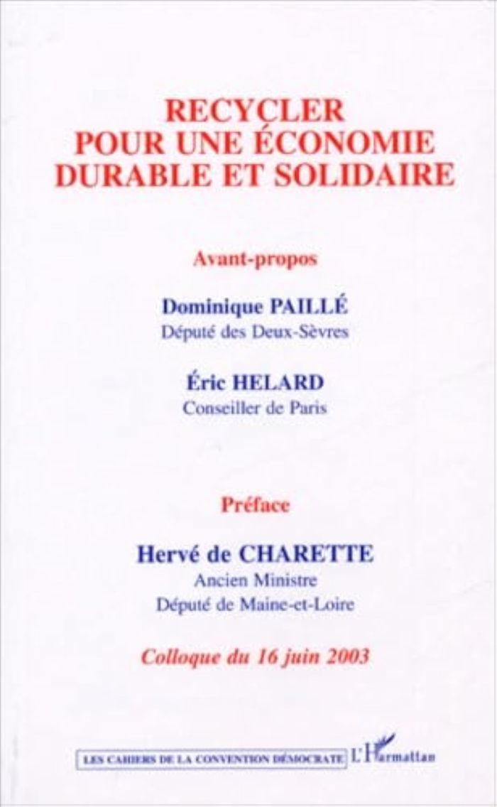 Couverture du livre « RECYCLER POUR UNE ECONOMIE DURABLE ET SOLIDAIRE » de Xxx, librairie Les Contes Infusés à Corte