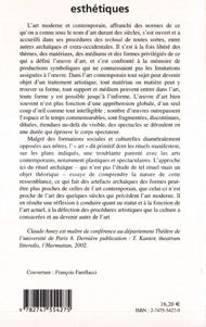 Quatrième de couverture de « MEMOIRE ARCHAIQUE DE L'ART CONTEMPORAIN - LITTERALITE ET RITUEL »