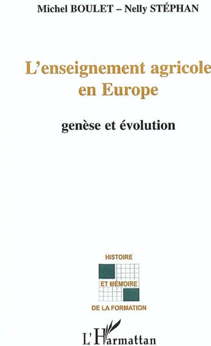 Couverture du livre « L'ENSEIGNEMENT AGRICOLE EN EUROPE - GENESE ET EVOLUTION », librairie Les Contes Infusés à Corte