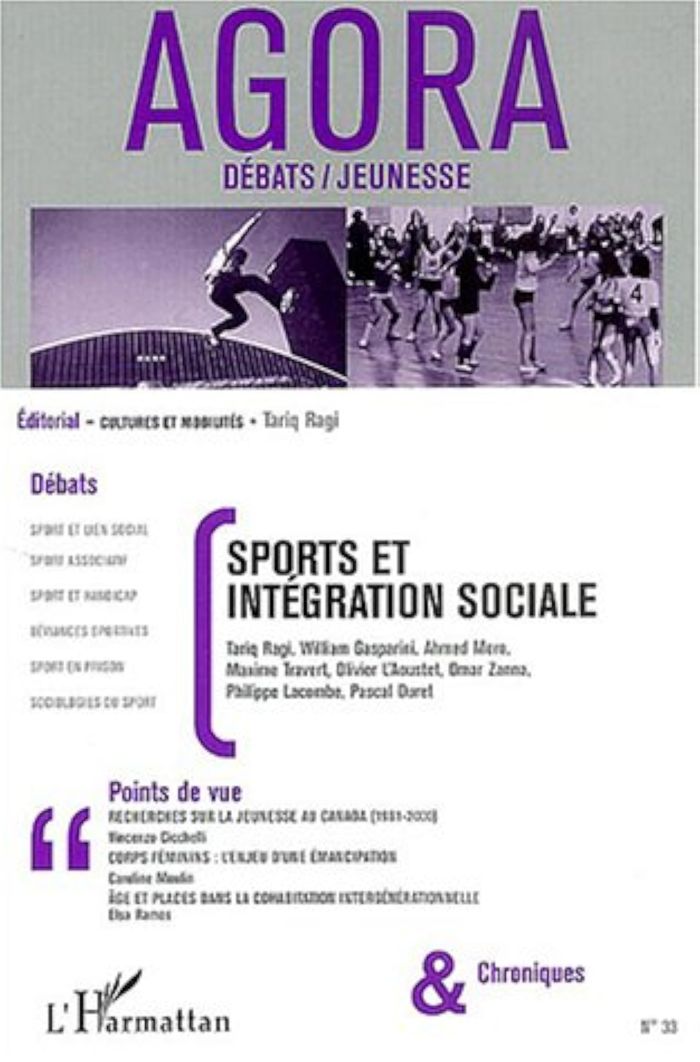 Couverture du livre « SPORTS ET INTEGRATION SOCIALE - VOL33 », librairie Les Contes Infusés à Corte