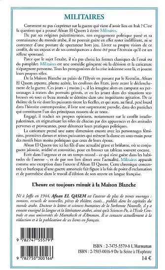 Quatrième de couverture de « MILITAIRES »