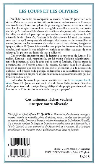 Quatrième de couverture de « LES LOUPS ET LES OLIVIERS »