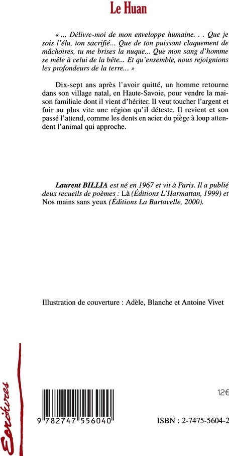Quatrième de couverture de « LE HUAN »
