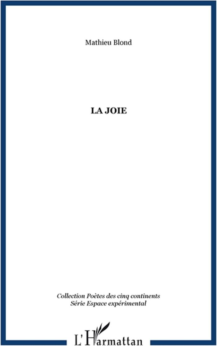 Couverture du livre « LA JOIE », librairie Les Contes Infusés à Corte