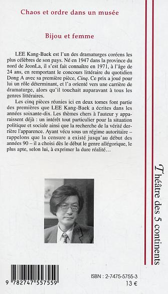 Quatrième de couverture de « CHAOS ET ORDRE DANS UN MUSEE, BIJOU ET FEMME (TOME 2) - VOL02 »