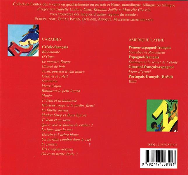 Quatrième de couverture de « AU PAYS DES LETTRES CREOLES - AN PEYI LET KREYOL »