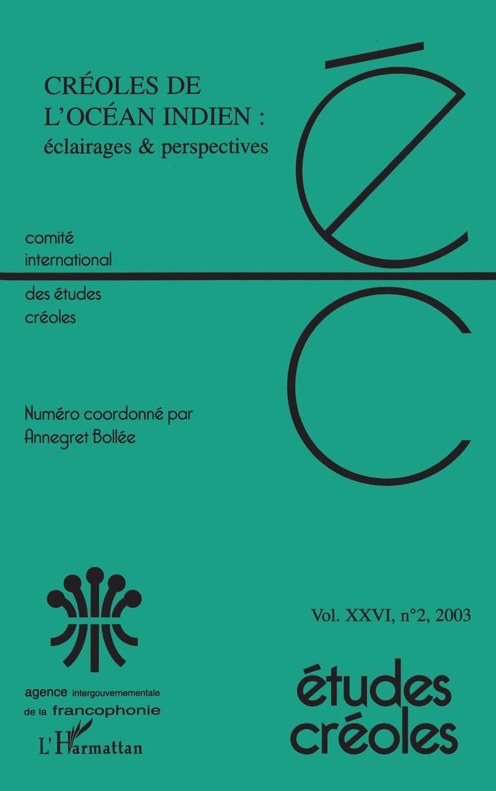 Couverture du livre « CREOLES DE L'OCEAN INDIEN : ECLAIRAGES ET PERSPECTIVES - VOL02 » de Xxx, librairie Les Contes Infusés à Corte