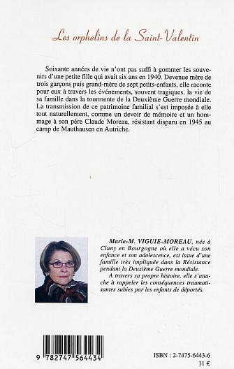 Quatrième de couverture de « LES ORPHELINS DE LA SAINT-VALENTIN - HISTOIRE VRAIE D'UNE ENFANCE BRISEE LE 14 FEVRIER 1944 »