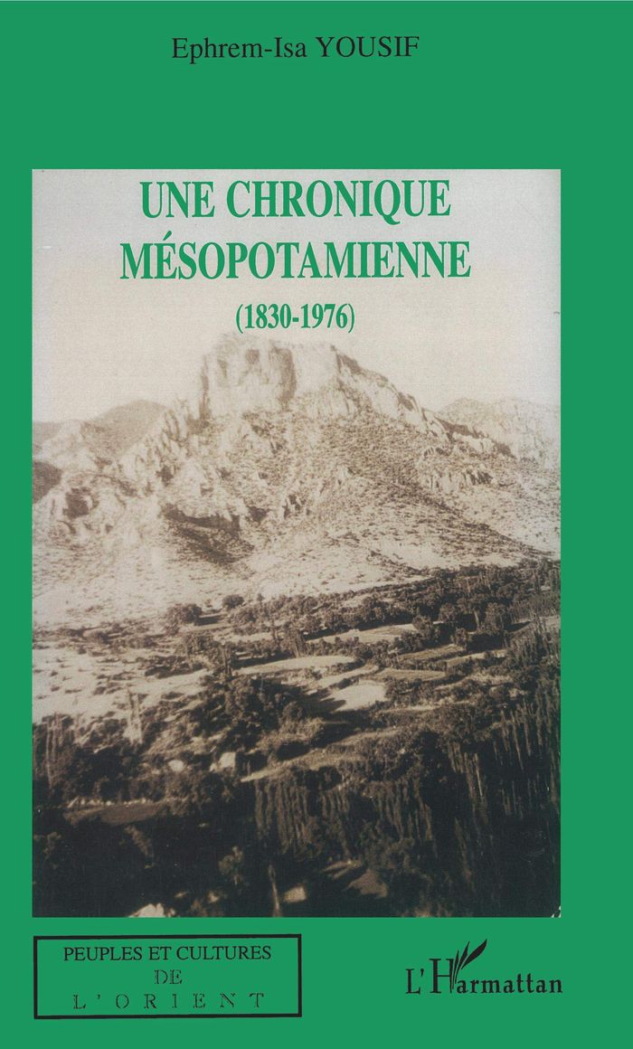 Couverture du livre « UNE CHRONIQUE MESOPOTAMIENNE (1830-1976) », librairie Les Contes Infusés à Corte