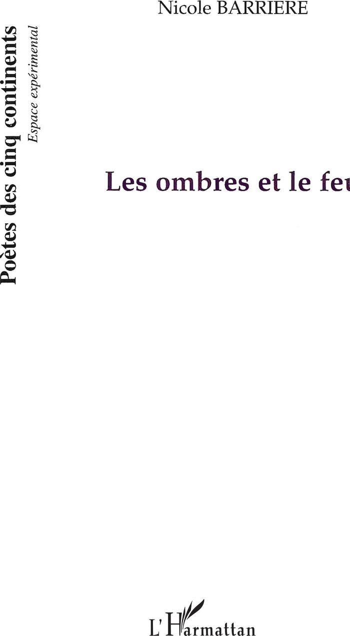 Couverture du livre « LES OMBRES ET LE FEU » de Esquivie Jean Louis, librairie Les Contes Infusés à Corte