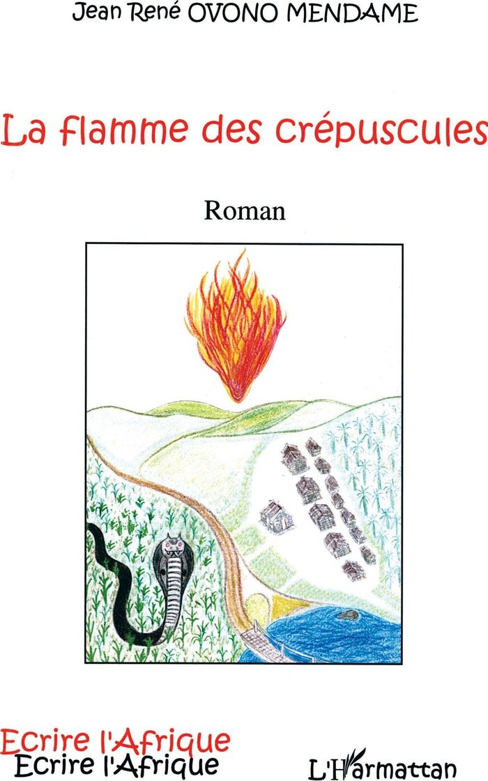 Couverture du livre « LA FLAMME DES CREPUSCULES » de Jean-Rene Ovono, librairie Les Contes Infusés à Corte