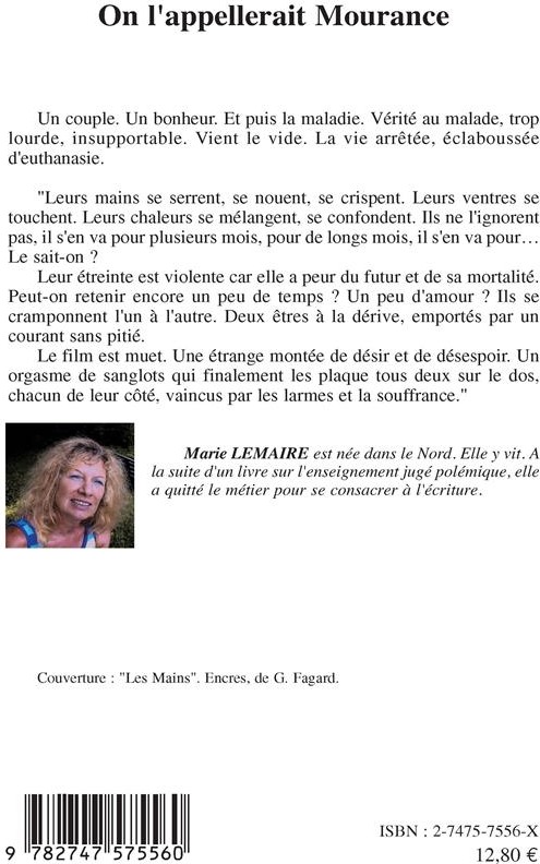 Quatrième de couverture de « ON L'APPELLERAIT MOURANCE »