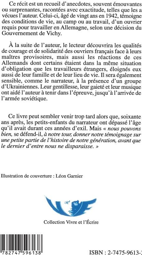 Quatrième de couverture de « STUBE 39 (CHAMBRE 39) - 1943-1945 »