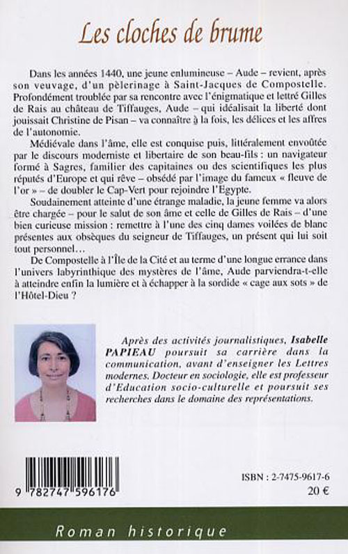 Quatrième de couverture de « LES CLOCHES DE BRUME »