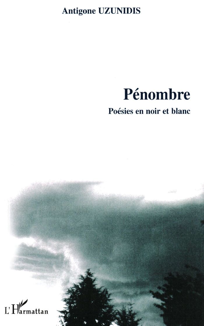Couverture du livre « PENOMBRE - POESIES EN NOIR ET BLANC », librairie Les Contes Infusés à Corte