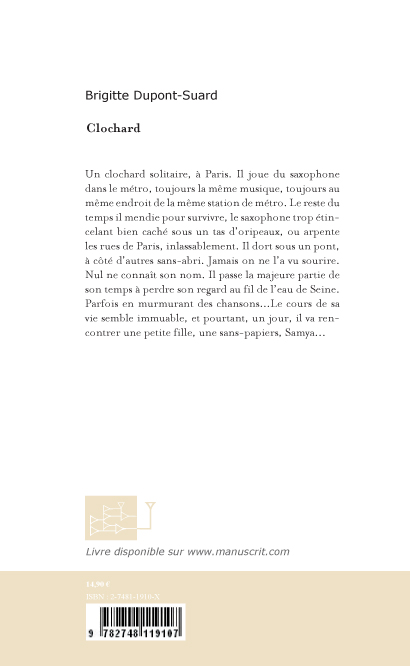 Quatrième de couverture de « CLOCHARD »