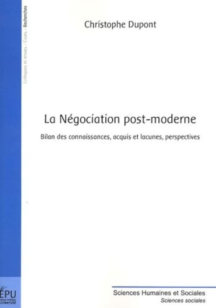Couverture du livre « LA NEGOCIATION POST-MODERNE », librairie Les Contes Infusés à Corte